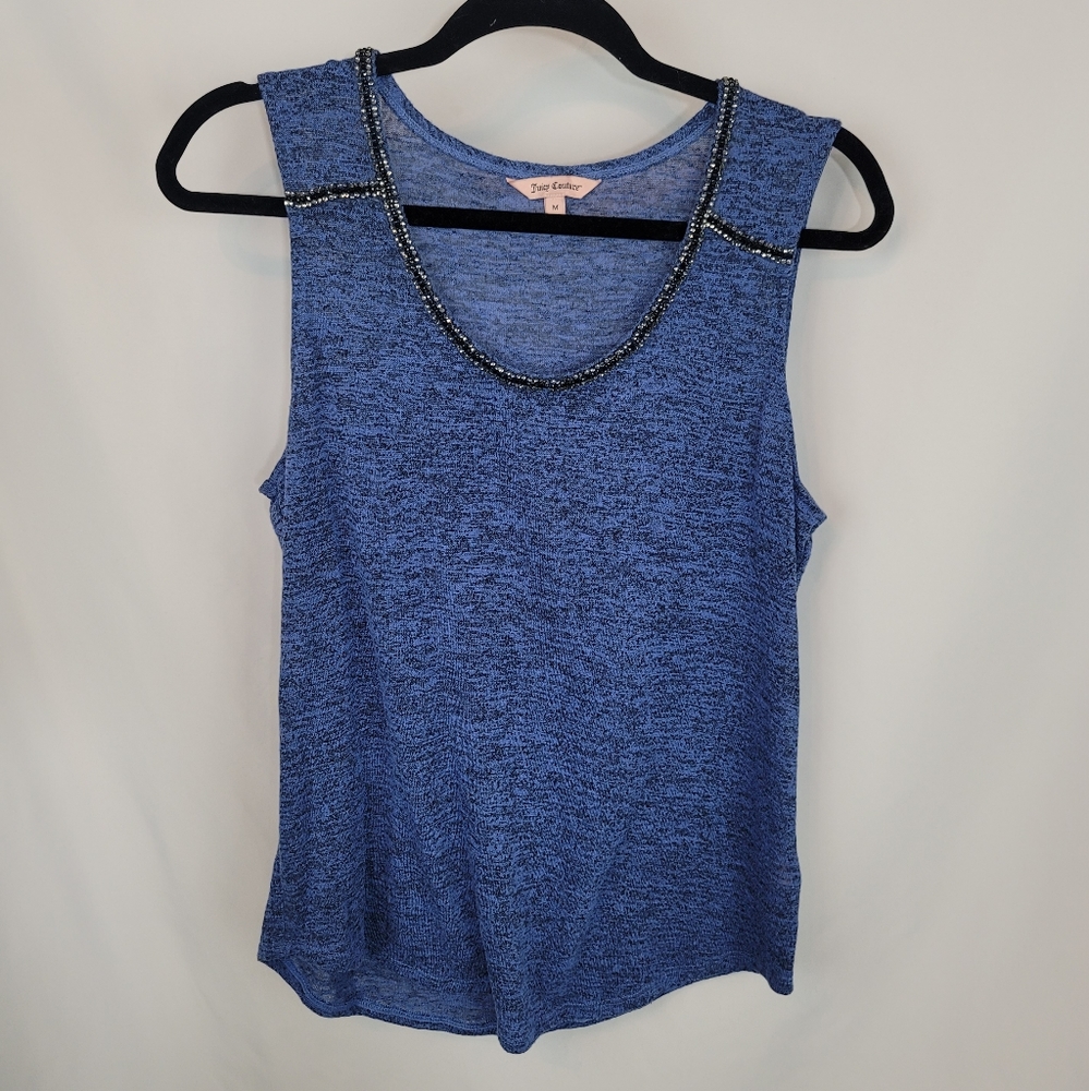 ❤ 3/$25 Juicy Couture Blue Sheer Top